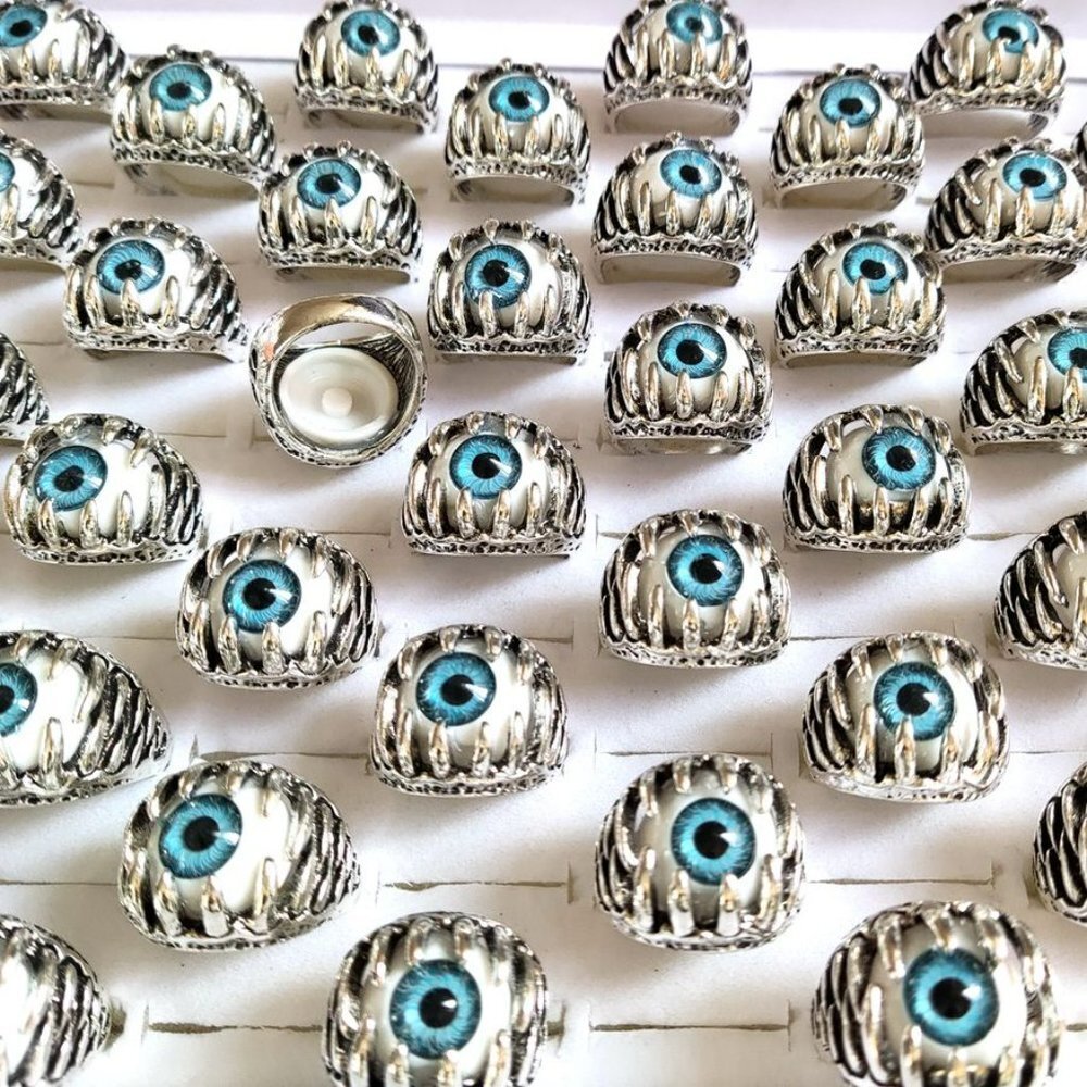 Eye Ball Stainless Steel Ring - Picture 6 of 7